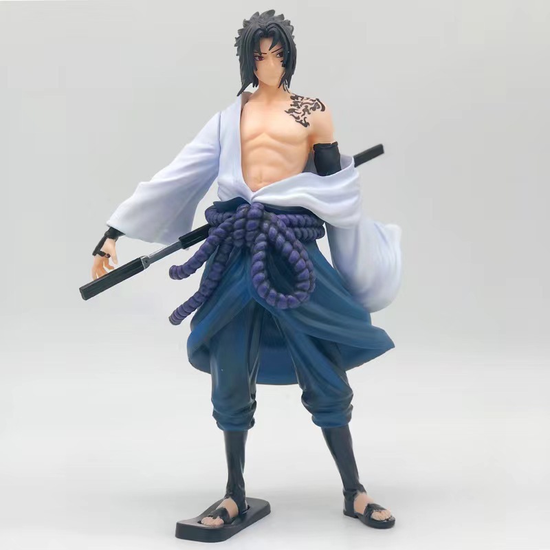 Manga Naruto Anime Figure Classic Uchiha Sasuke Figures Uzumaki Naruto Model Desktop Ornament Collectible Room Decoration