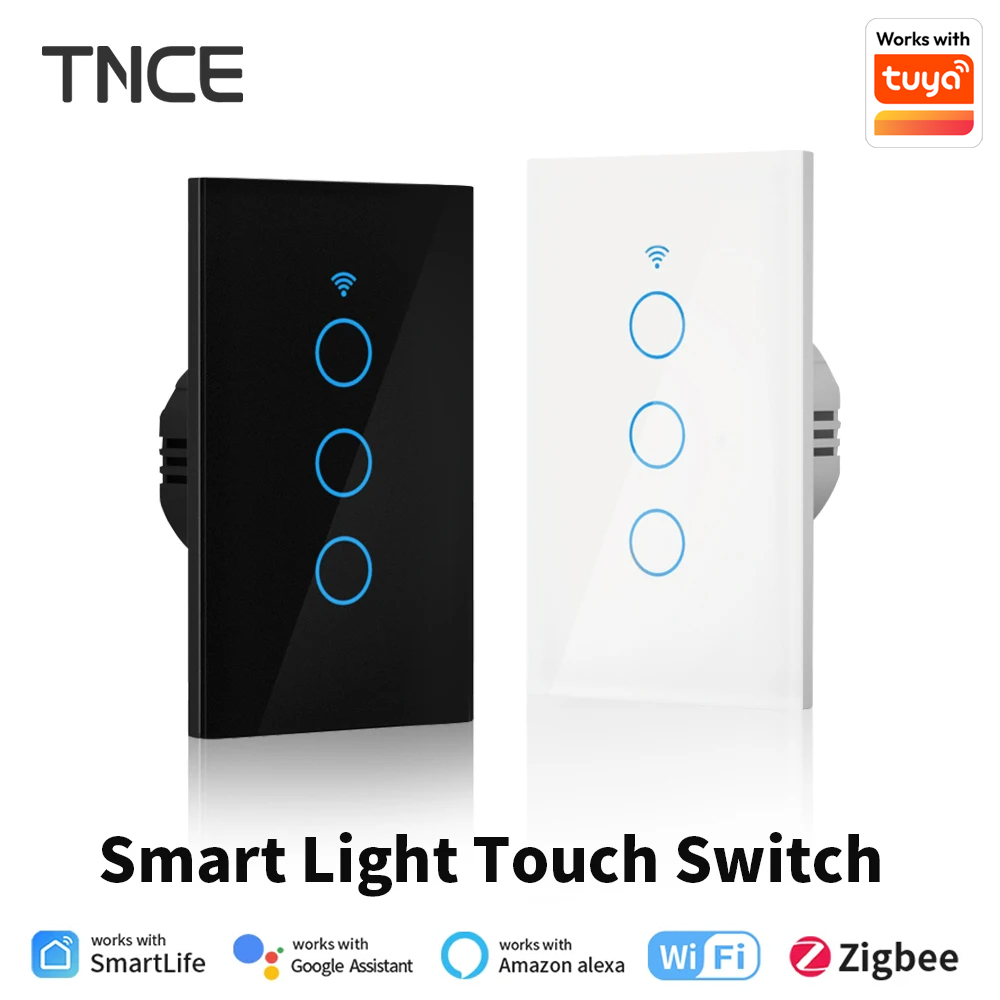 Tuya Smart ZigBee Switch Module No Neutral Wire Required Smart Home DIY Light Breaker Works with Alexa Home