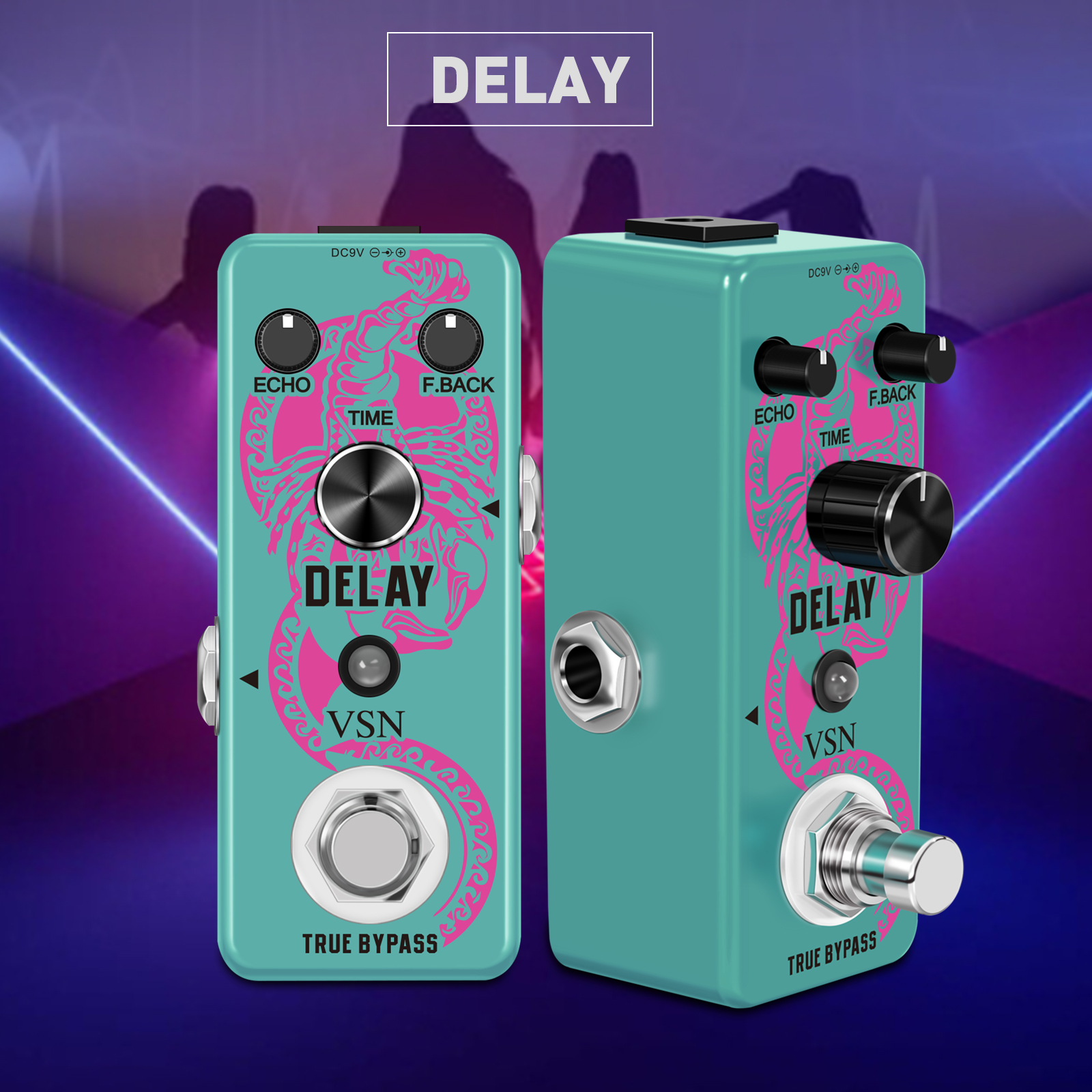 Guitar Delay Pedal Analog Delay Guitar Effect Pedal Switching, Fully Vintage Delay Analog Circuit Universal for Guitar Peda