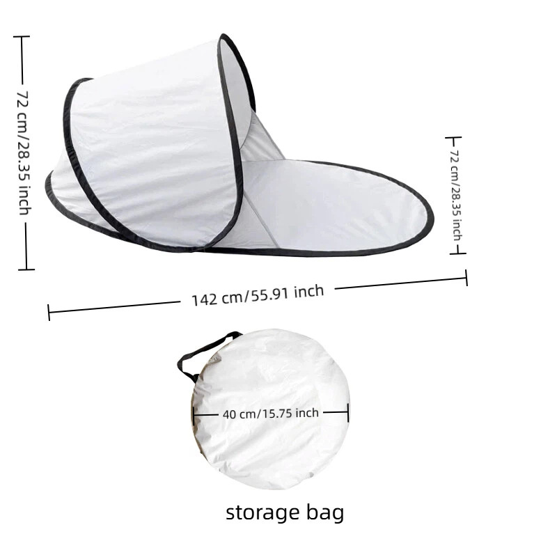 Pop Up Beach Tent UPF 50+ Sun Shelter Portable Instant Shade Tent With Carry Bag For Beach Camping Fishing Outdoor