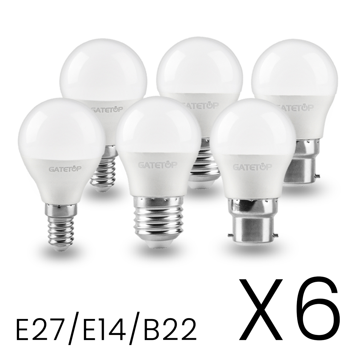 6Pcs/lot Energy Saving Globe Led Bulb 220V E27 E14 B22 Bulb Lamp 3W 5W 6W 7W Leds Cool Light for Home Room Decoration Lampada