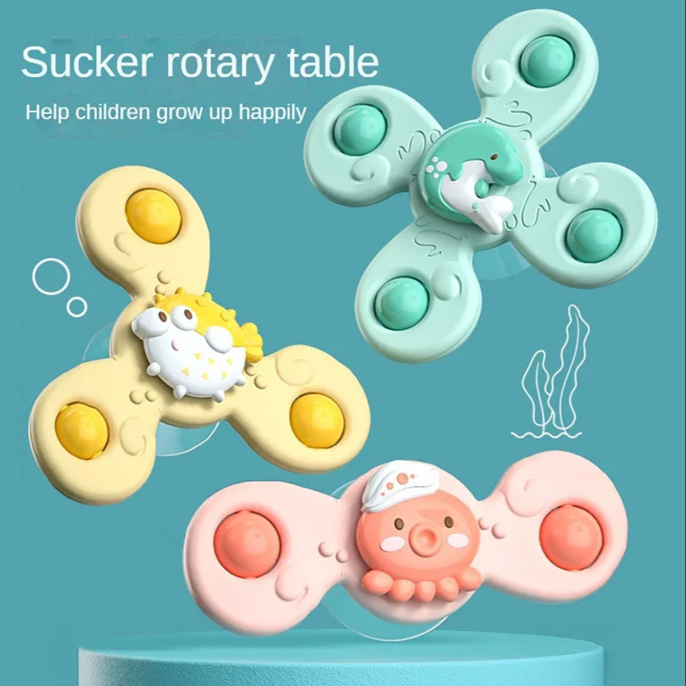 Insects Baby Bath Toys Fun Bath Suction Cups Rotary Suction Cups Cartoon Rattle Uneasy Children Educational Toy Boy
