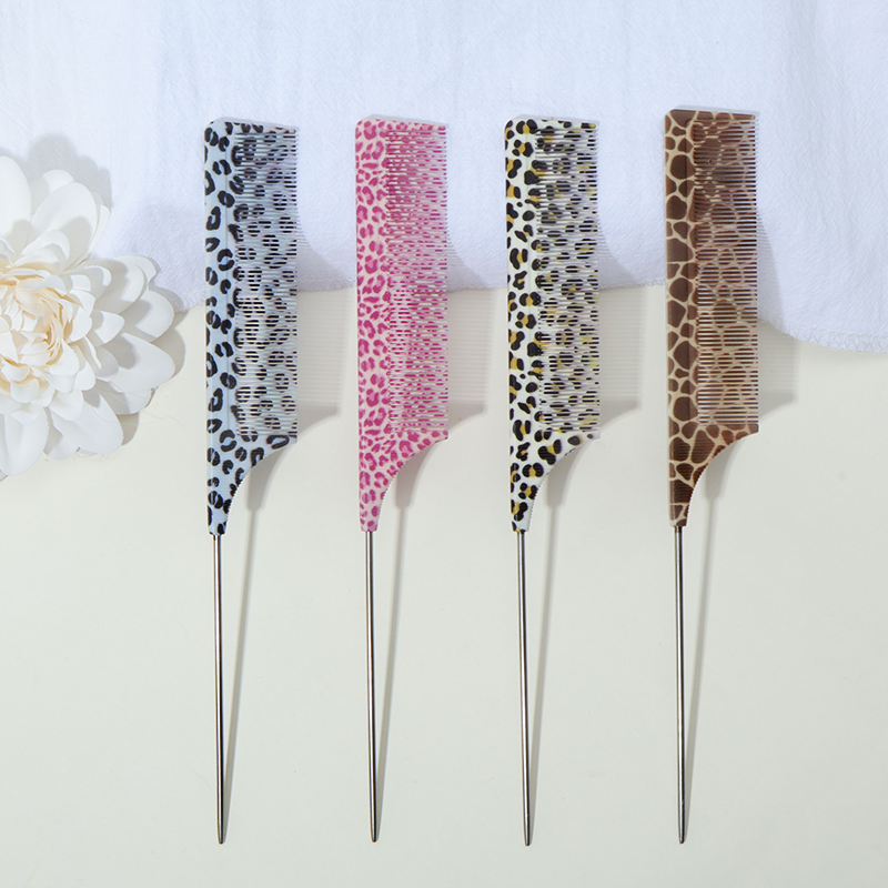 1pcs Antistatic Pointed Tail Steel Pin Comb, Professional Stylist Recommended | Salon & Home Use