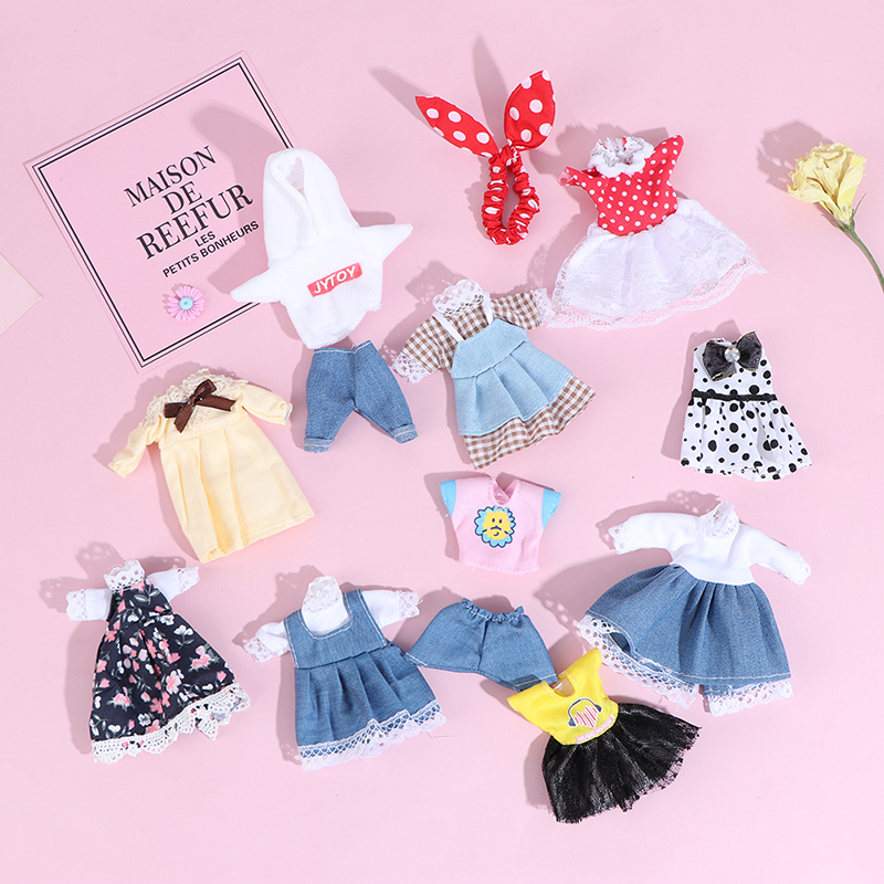1pc 16cm Bjd Doll Clothes High-end Dress Up Can Dress Up Fashion Doll Clothes Skirt Suit Best for Children DIY Girls Toys