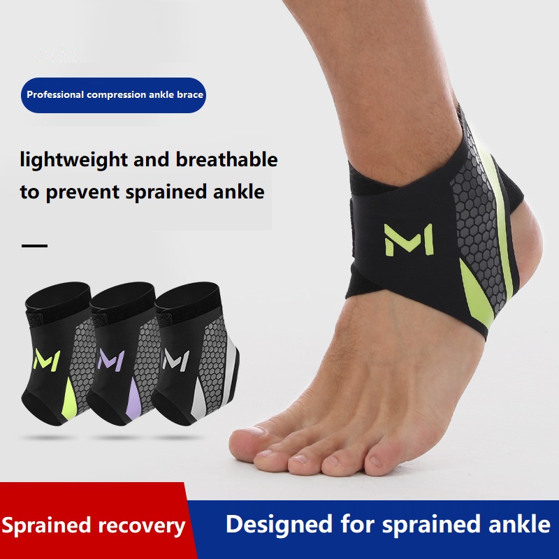 1PC Ankle Brace Professional Elastic Sports Ankle Protectors Wear Tear Anti-fracture Men Women Ankle Soccer Compression Sleeves
