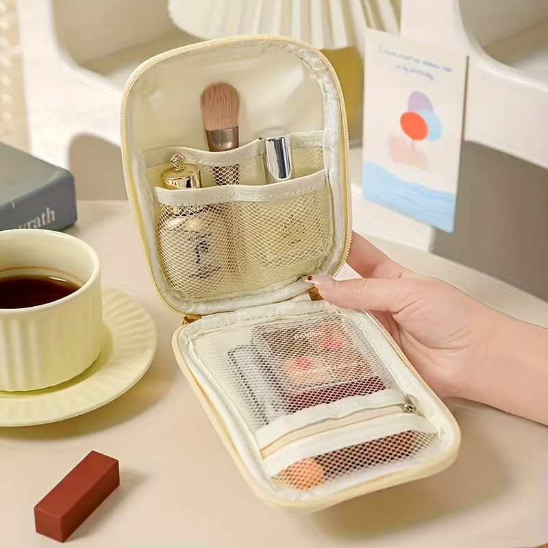 Portable Makeup Touch-Up Bag, Simple and Exquisite Lipstick Bag, Travel Clutch Bag, Portable Travel Cosmetics Storage Bag