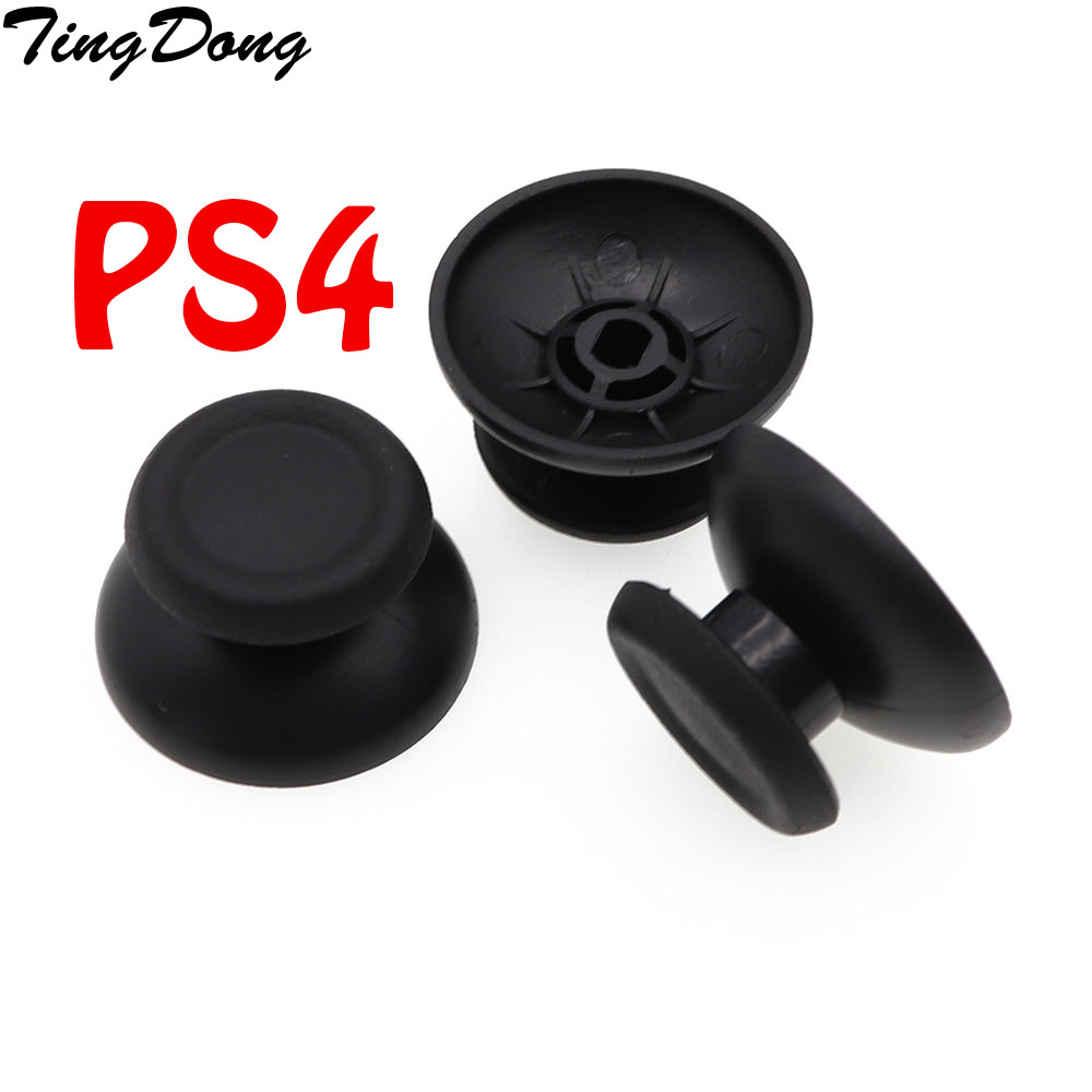 2PCS Plastic Black Analog Thumbstick Thumb Stick Replace For PS4 Pro Controller High Quality Thumbstick Cap