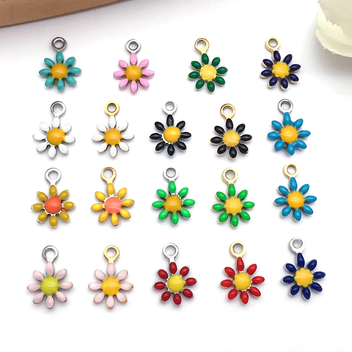 20pcs Enamel Stainless Steel Star Charms Alloy Celestial Pendants for DIY Bracelet Necklace Earrings Jewelry Making Accessories pen gpt
