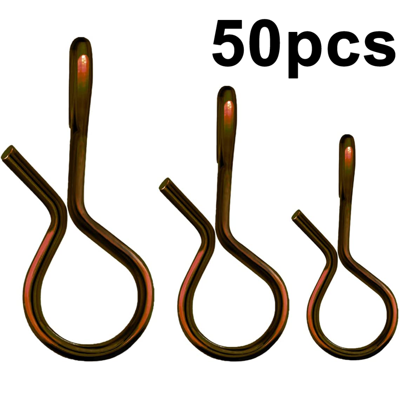 Eupheng 50pcs Fly Fishing Snap Quick Change Stainless Steel Fly No Knot Snap Connector Tying Tools Accessories