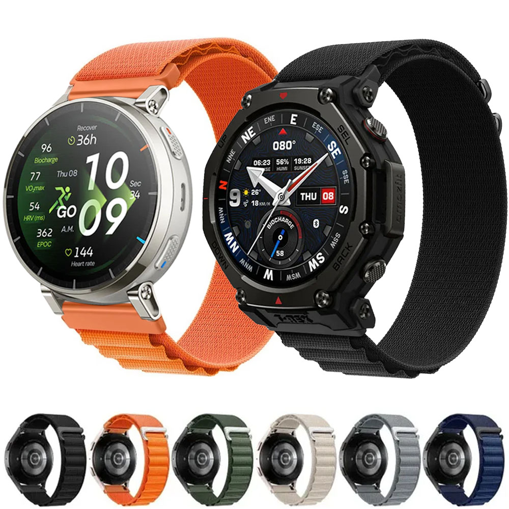 22mm 20mm Alpine Nylon Strap for T-Rex3 Pro Balance 2-1 Sports Wristband For Active 2/3/Max Band/COROS PACE 4 3