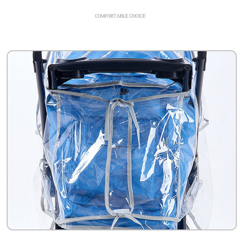 EVA Baby Stroller Accessories Waterproof Rain Cover Transparent Wind Dust Shield Zipper Open For Pushchairs Raincoat pen gpt