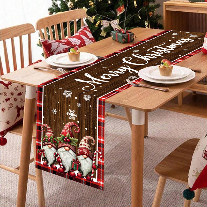 Table Runner Merry Decoration For Home Xmas Table Decor 2026 Navidad Notal Noel Ornament Happy New Year 2027