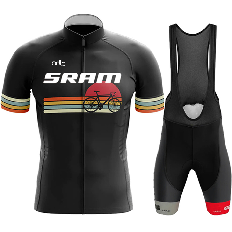 2026 SRAM Cycling Man Mtb Equipment Cycle Wear Bicycle Jersey Sets Sports Sets for Men Clothing Bib Shorts Road Bike