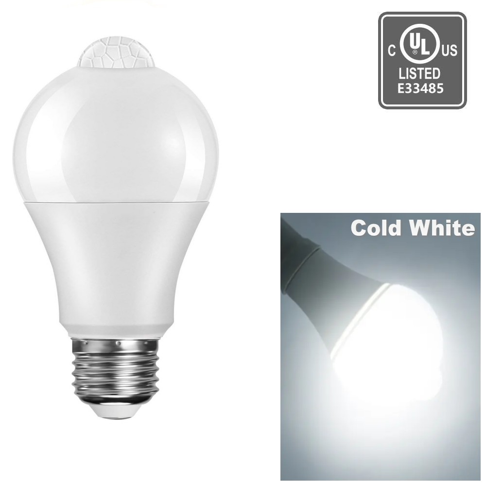 PIR Motion Sensor LED Light Bulb E27 9W Smart Bulb Motion Activated ON/OFF Home Lights Lamp with Motion Sensor for Home Stair lightify