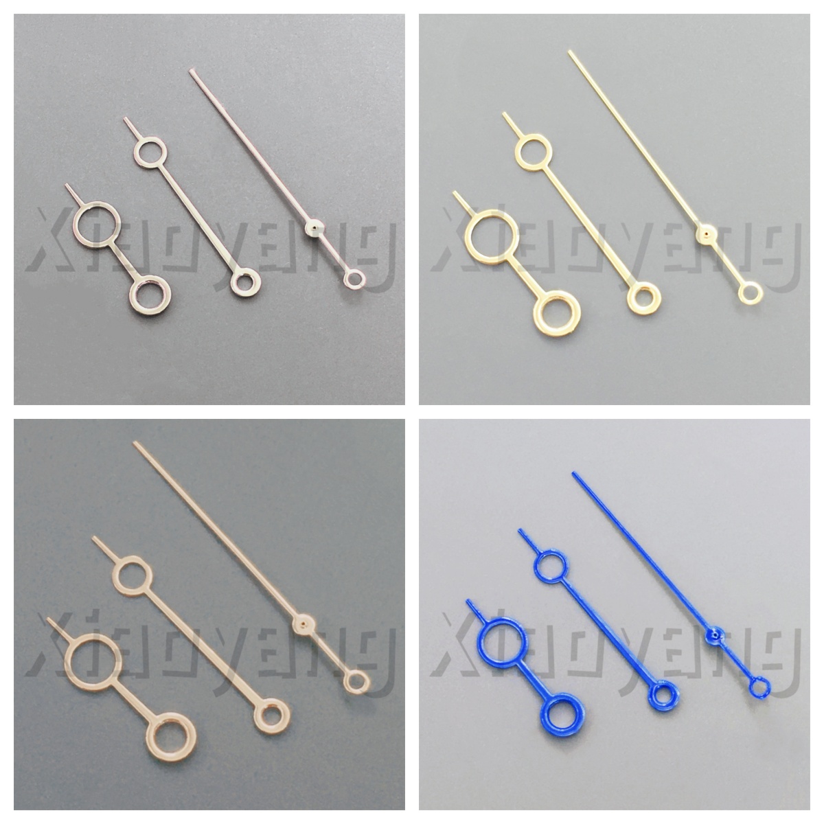NH35 Large Hollow Circle Watch Hands Silver Rose Gold Blue Needles Not Glow In Dark Suitable Fit NH34 NH35 ETA PT5000 Movement