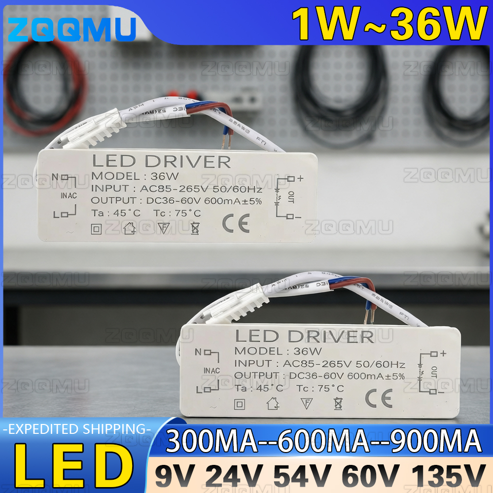 LED Driver 3W 5W 7W 9W 12W 20W 30W Constant Current Power Supply 36W 18W Transformer For DIY Home Lighting Chandelier Downlight