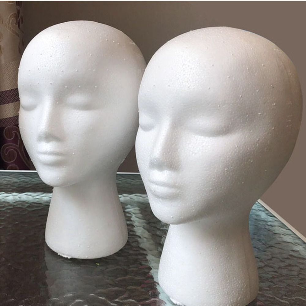 New Hairpieces Stand Holder Dummy Foam Wig Head Foam Mannequin Styrofoam Mannequin Head Head Model