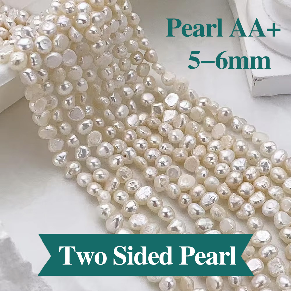 Natural Zhuji Freshwater Baroque Pearl Beads Irregular Punch Loose Bead For Jewelry Making DIY Necklace Bracelet Supply