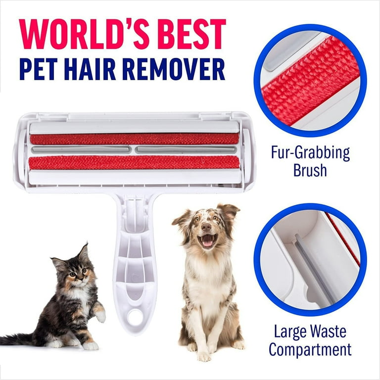 Lint Rollers for Pet Hair, Cat and Dog Hair Lint Remover for Clothes, Carpet and Coach, Lint Brush with Extra Sticky Refills Pink ,1 roller