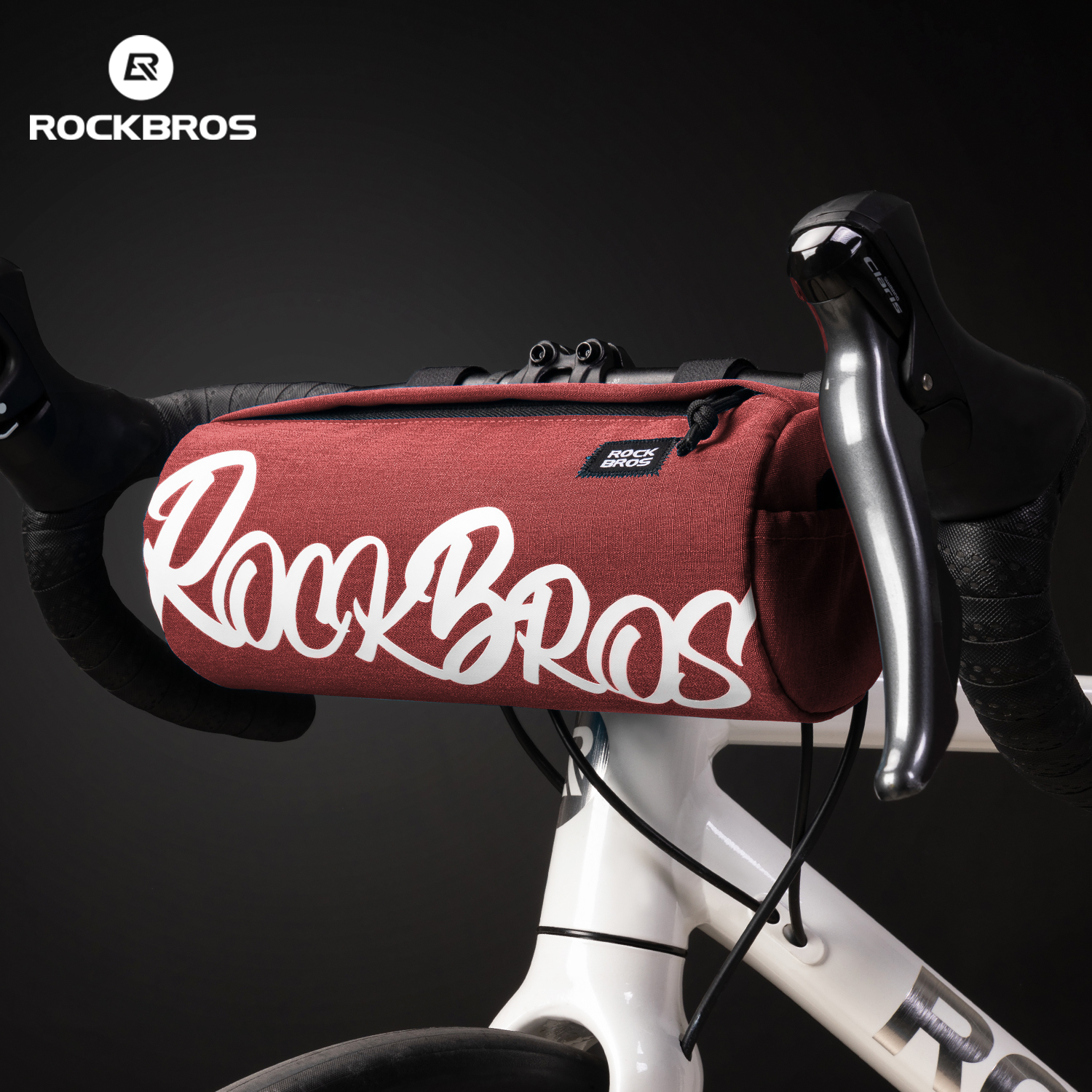 ROCKBROS Bicycle Cylinder Pannier Bag Waterproof Bike Hanging Pack Adjustable Pannier Pack Hanging Cylinder Bag Multifunctional