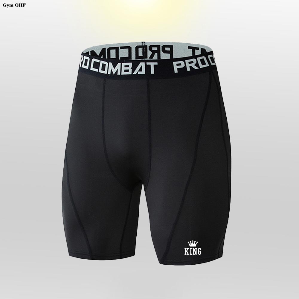Superhero Shorts Men Gym Compression Sport Training Quick-Drying Bottoms Print Fitness Jogging Workout