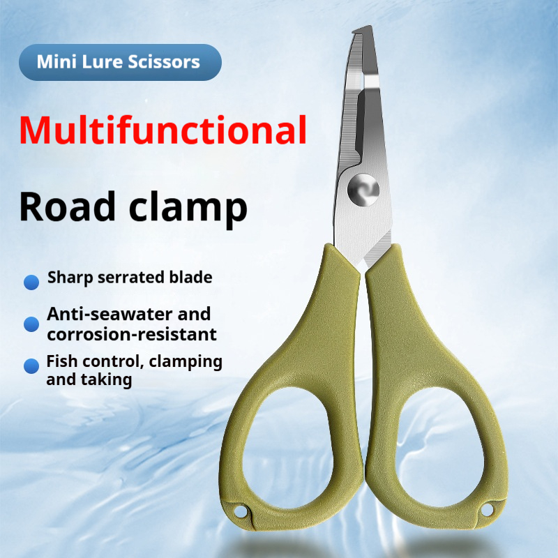 Mini Multi Functional Scissors Luya Fishing Special Scissors Hook Taker Stainless Steel Pliers Hook Removal Pliers Accessories