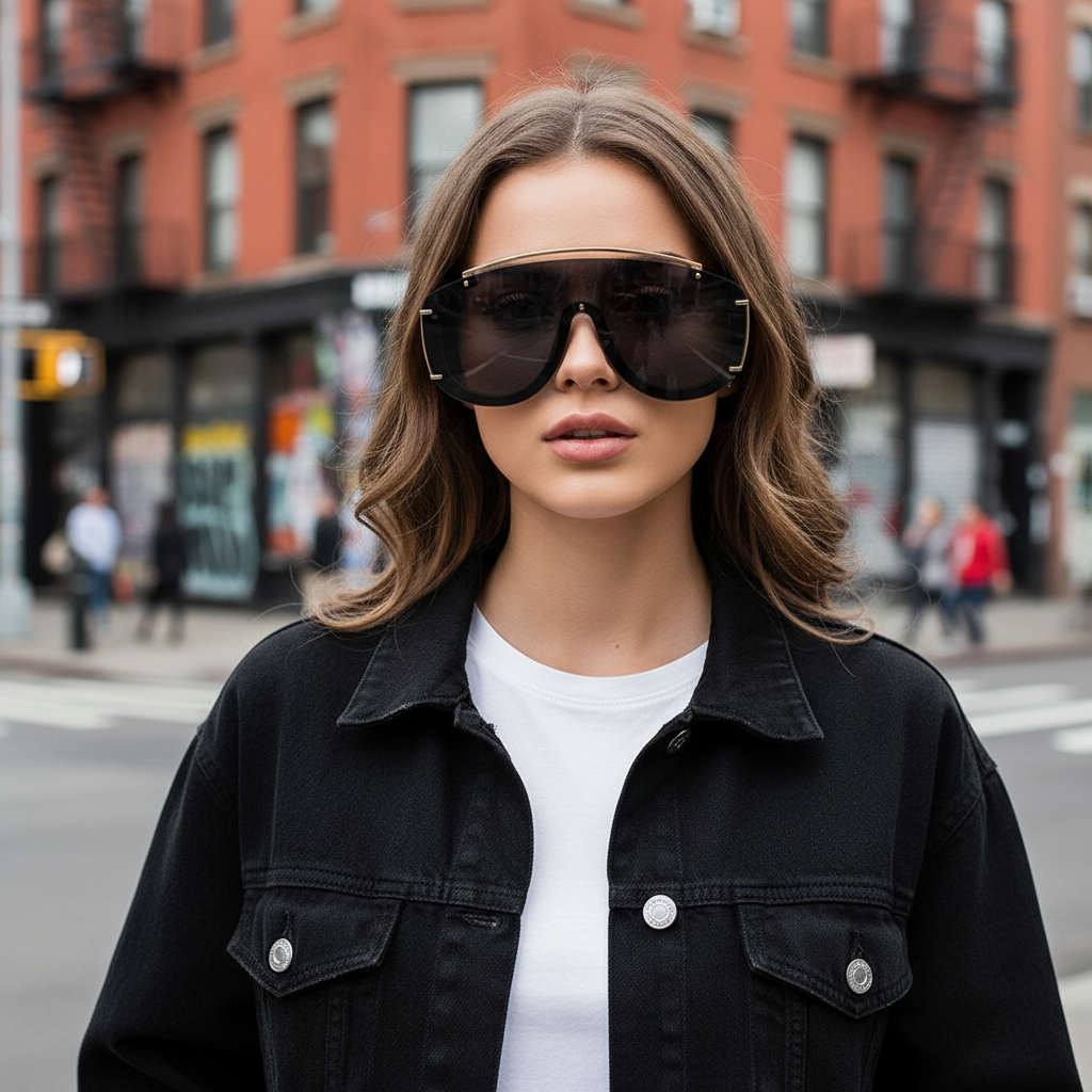 Sweet And Cool Gradient Sunglasses, Large-framed Sunglasses, Makes Face Look Smaller And Offers Uv Protection.3092