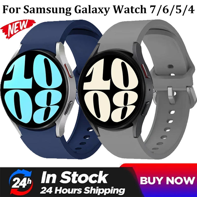 No Gap Sports Silicone Strap For Watch 4/5/6/7 40mm 44mm 5 Pro 45mm Watch 6 Classic 47mm 43mm Original Wristband