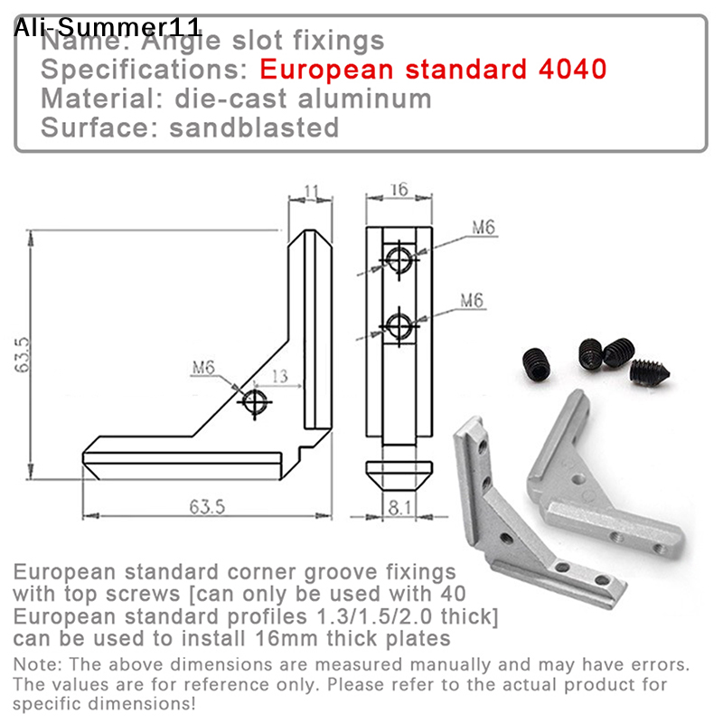 【Gt1】4/2Pc 2020 3030 4040 Panel Installation Board Angle Slot Fixing Hardware Door Frame Corner Code Profile Furniture Connector