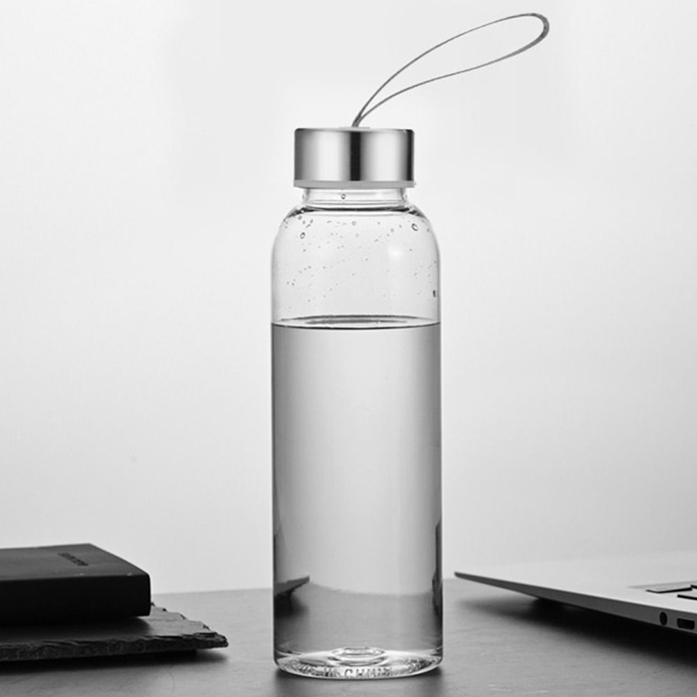 Portable 500ML Student Water Cup Plastic Large Capacity Sports Water Cup Transparent Water Bottle Outdoor Sports