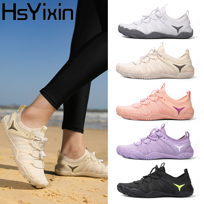 Men's Women's Water Shoes New Wading Swimming Barefoot Five Fingers Aqua Shoes Beach Seaside, Gym Running Fishing Yoga Shoes