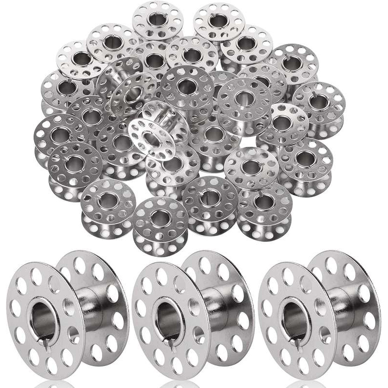 High Quality 4-28PCS Metal Bobbins Spool Sewing Craft Tool Stainless Steel Sewing Machine Bobbins Spool for