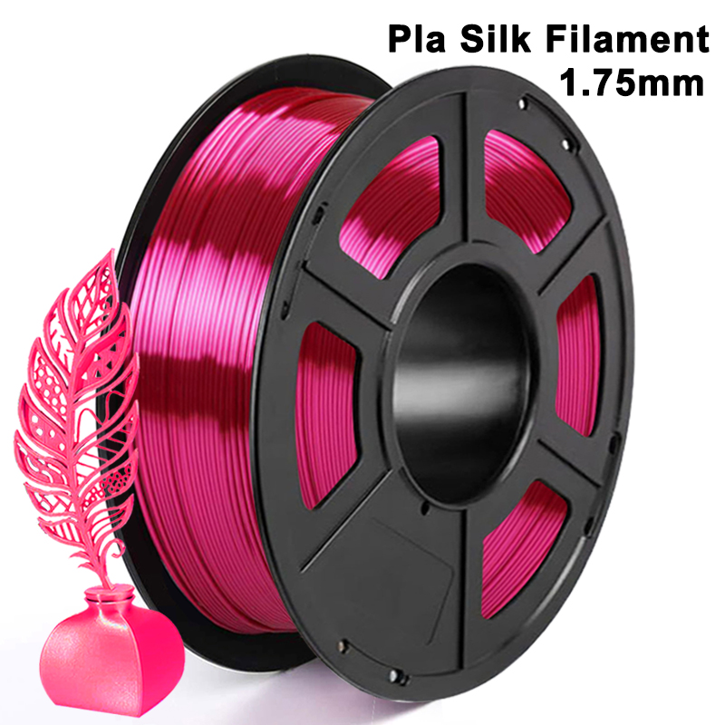 250g 500g 1Kg PLA 3D Printer Filament Silk Rose Filament 1.75mm Pla Rose Silk For 3D Printer Material silk pink rose