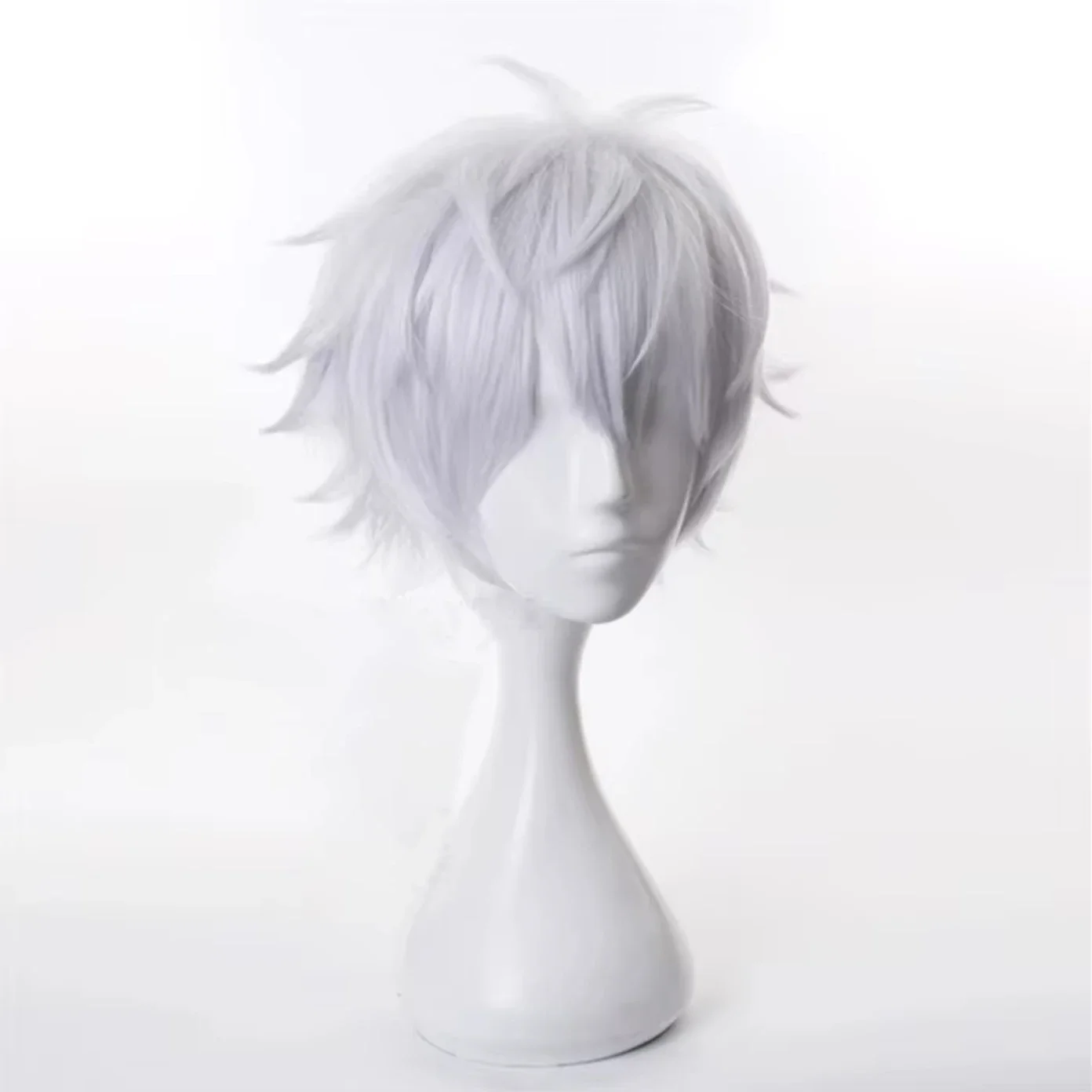 Synthetic Hair Gojo Satoru Wig Anime Cosplay Jujutsu Kais Jujutsu Kaisen Satoru Costume Wig Halloween Short