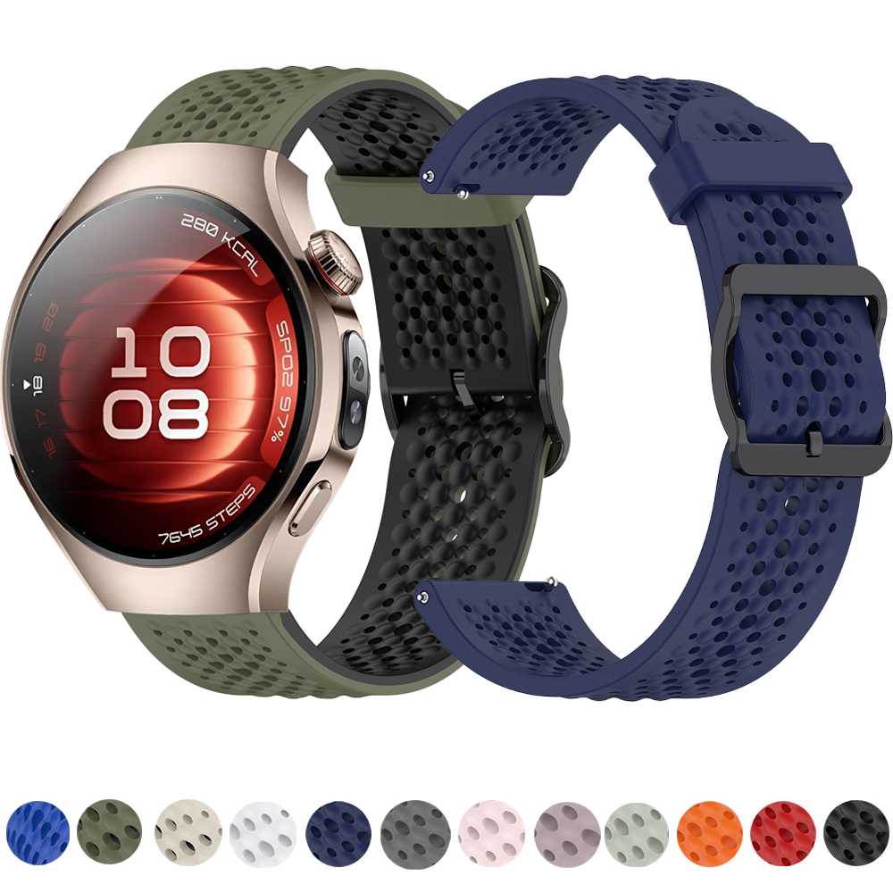 20mm 22mm Silicone Band for Watch GT5/GT4/5 4 3 46mm Strap Sport Bracelet for GTR 4/Bip 5 6/Balance 2/GTS 4 Belt