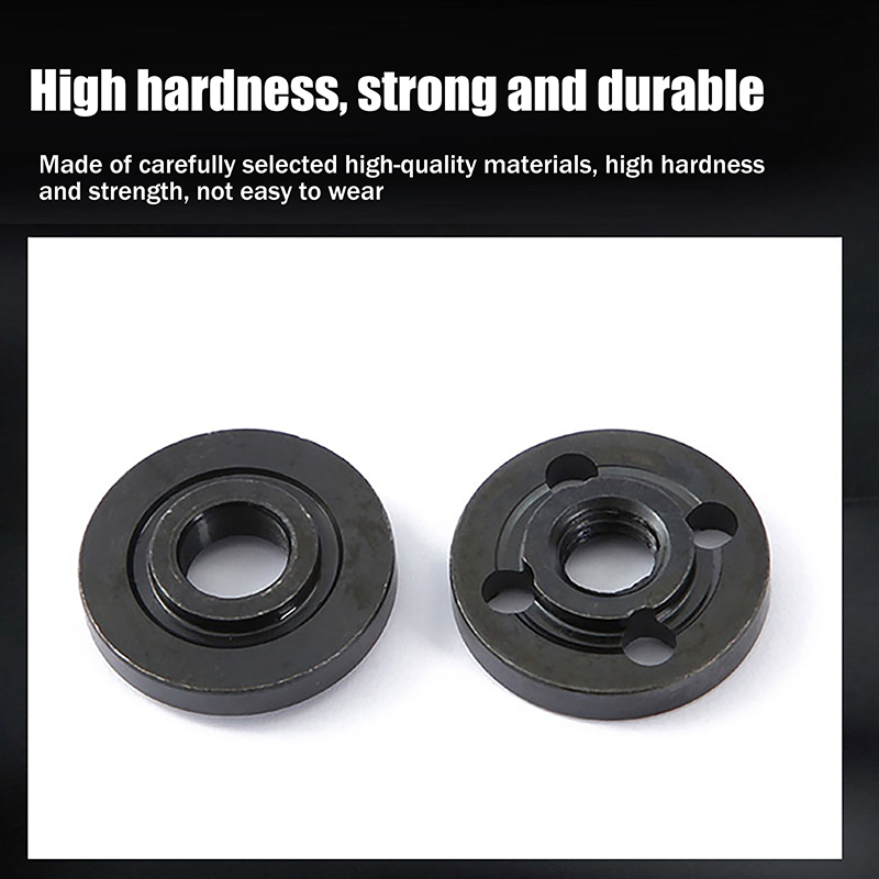 1Pair Angle Grinder Metal Pressure Plate Inner Outer Flange Nut Thread Replacement for 20mm 22mm Bore Cutting Discs