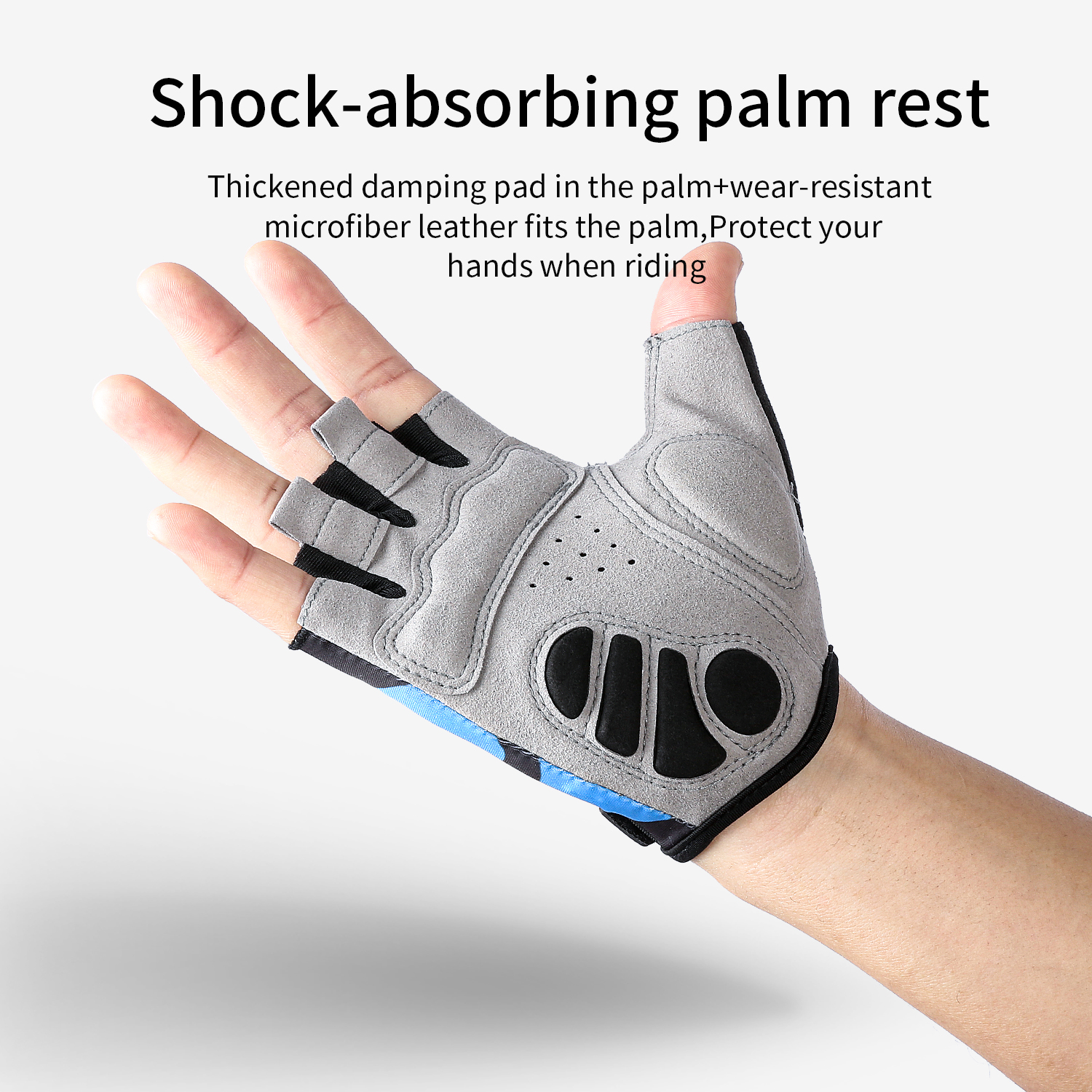 Cycling Gloves Half Finger Breathable Anti-Slip Shock Absorbing for Road Mountain Bike Outdoor Sports Lightweight Men Women