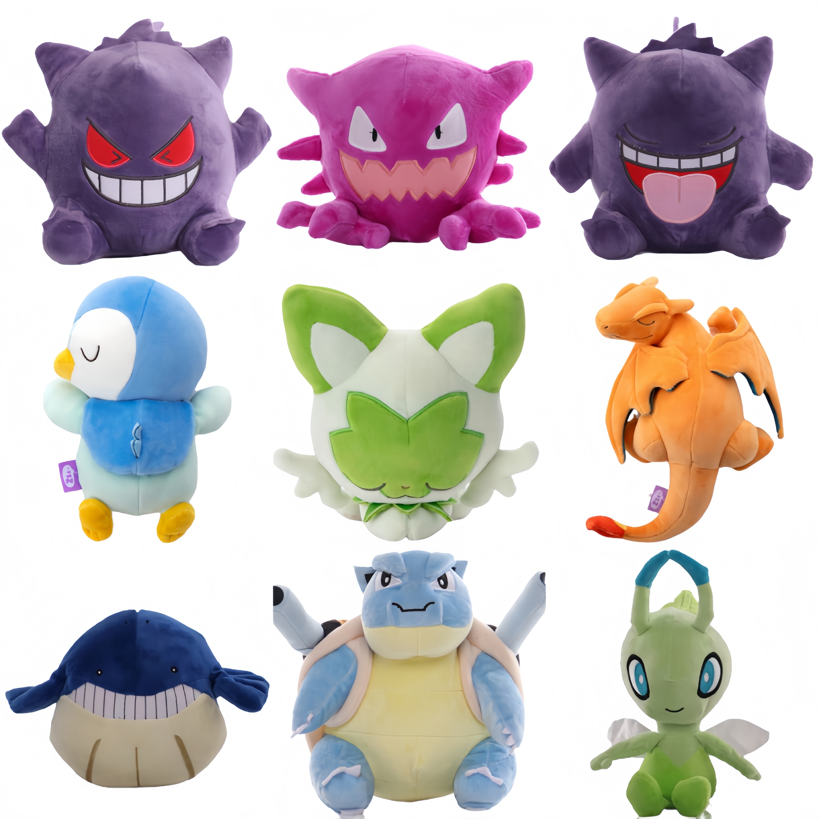 70 Styles Pokemon Pikachu Plush Raichu Gengar Blastoise Cubone Jirachi Sprigatito Charizard Sylveon Peluche Toys Xmas Kid