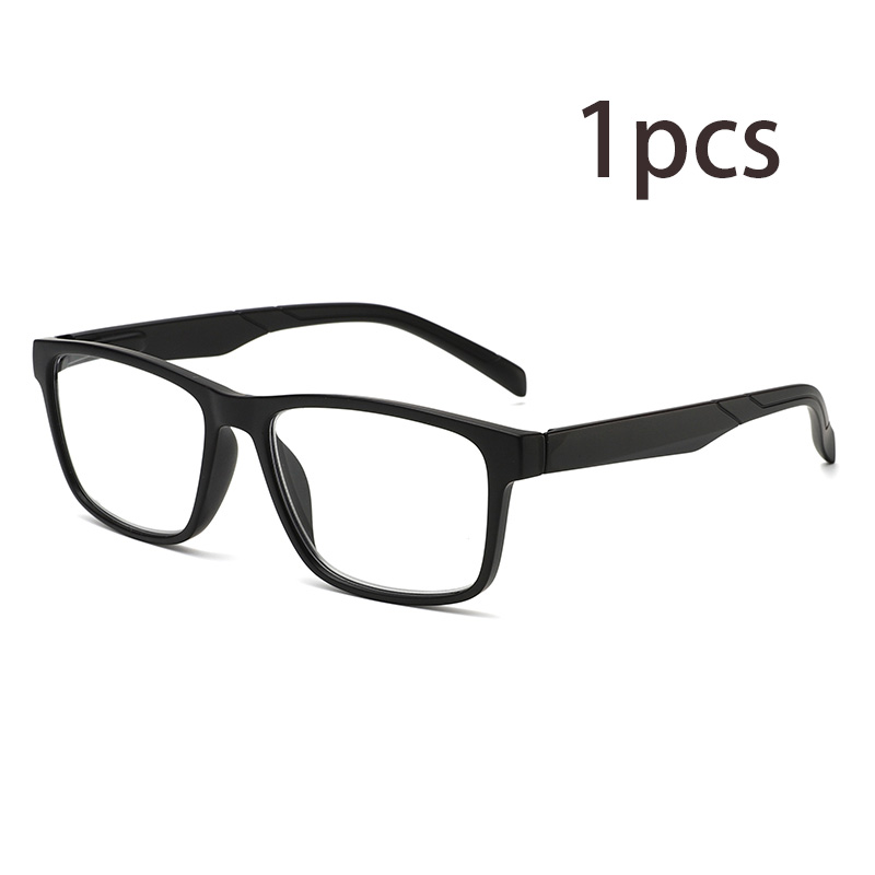 1pcs Fashion Square Frame Anti-Blue Light Reading Glasses, 1 Pair