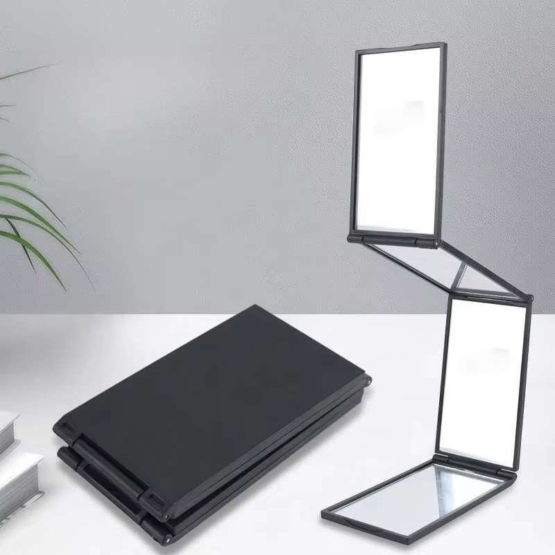 New Multi Angle 4 Face Foldable Mirror Desktop Makeup Compact Glass Folding Tiny Mirror Portable DIY Four Sided Beauty Mirror