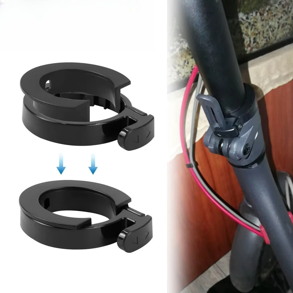 Folding Circle Clasped Guard Ring Buckle Insurance For Xiaomi M365 Electric Scooter Front Tube Stem Replacement Parts