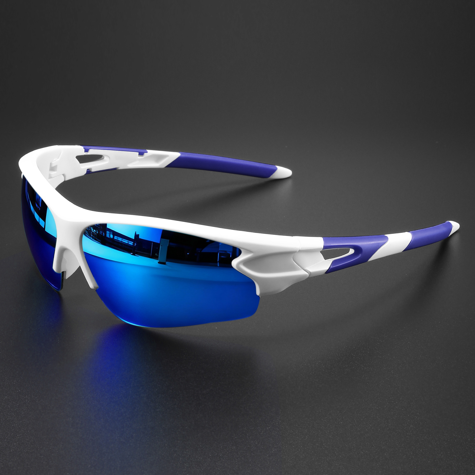 Classic Colorful Sports Sunglasses - Wraparound Design, Unisex Comfort Fit for Cycling, Running, Hiking & Outdoor