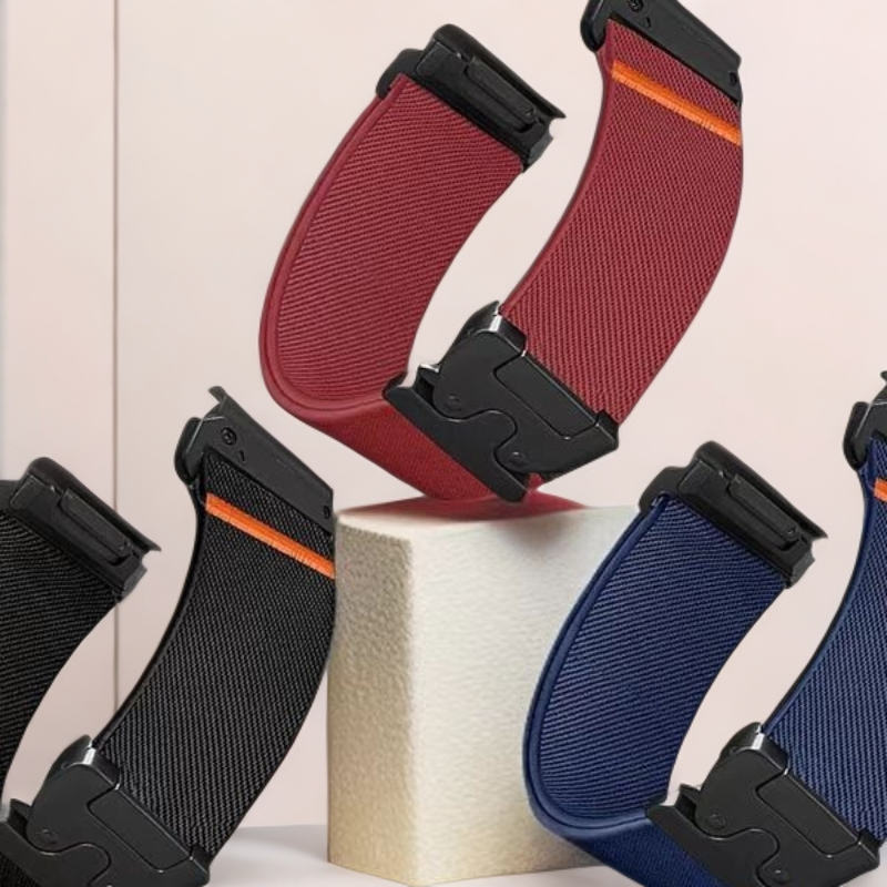 Nylon Elastic Wristband For Forerunner955/965/935/945 Band QuickFit Parachute Strap Fenix7/7pro Breathable Adjustable