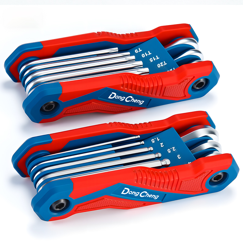 8 in 1 Folding Allen Wrench Set CR-V Hex Key Set Metric Ball Head Torx Star Screwdriver Llave Allen Herramientas Kit