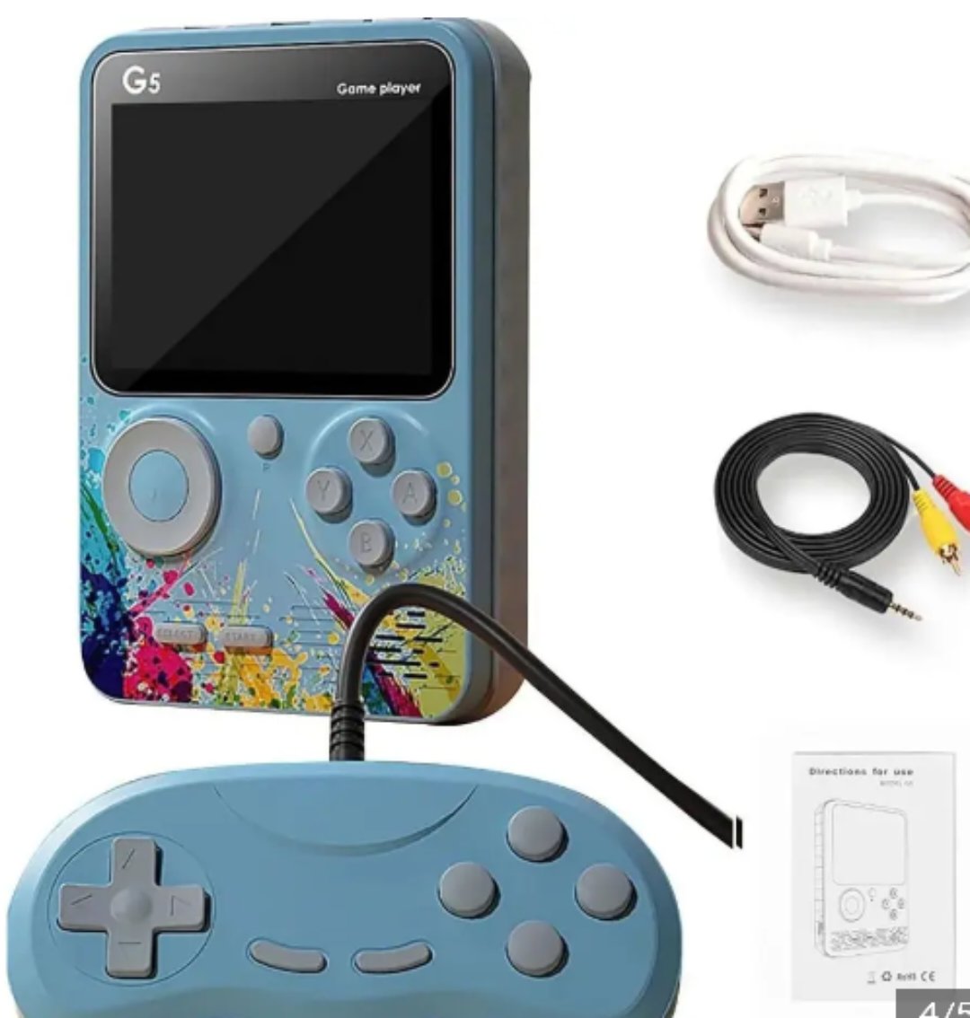 G5 Game box Retro Handheld Game Box Console, Built-in 500 Games Portable Handheld Video Games for Kids and Adult