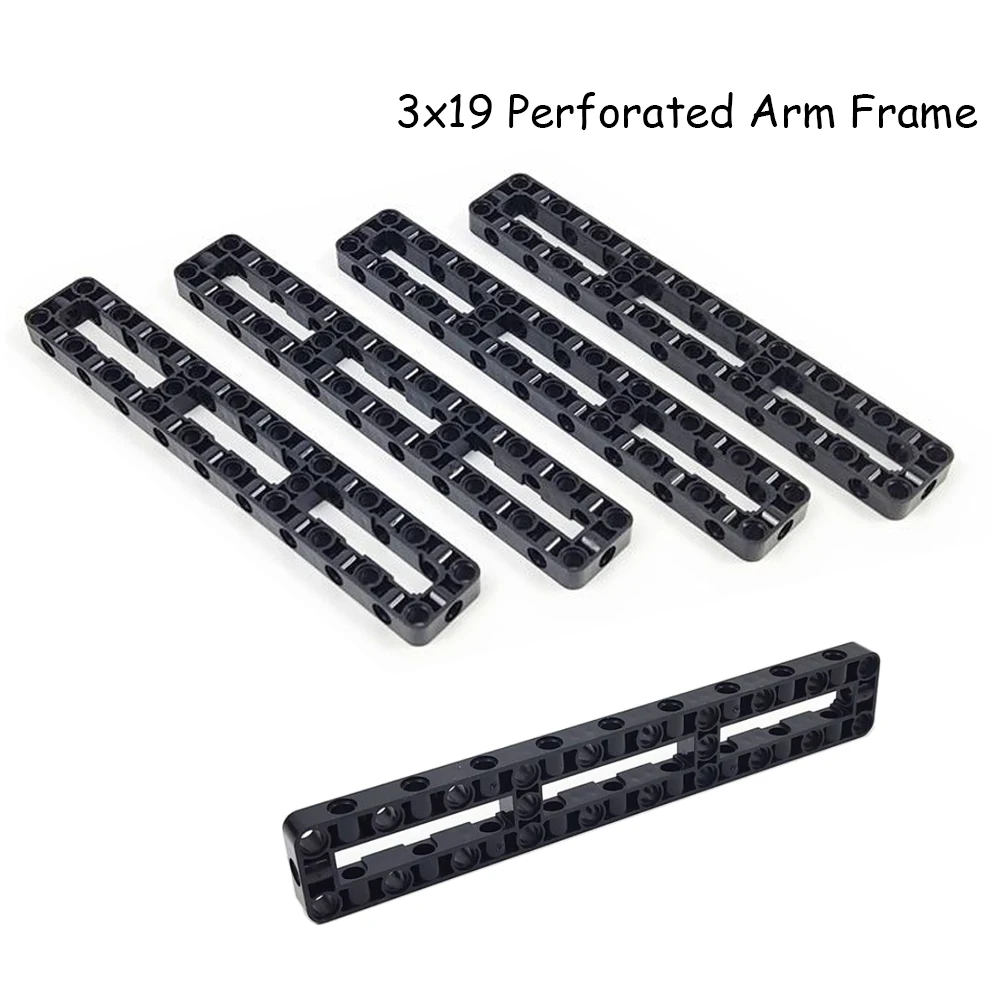5PCS 3x19 Liftarm Modified Frame Thick Hole Arm Center Beam Technical Parts MOC for 67491 6377025 SP3 Building Blocks DIY Car