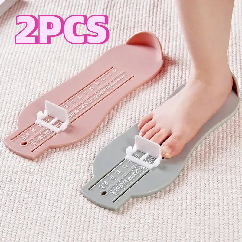 2PCS Kids Toddler Foot Measure Gauge Shoes Size Measuring Ruler Tool Baby Boy Girl Children's Foot Length Measuring Ruler Fittin