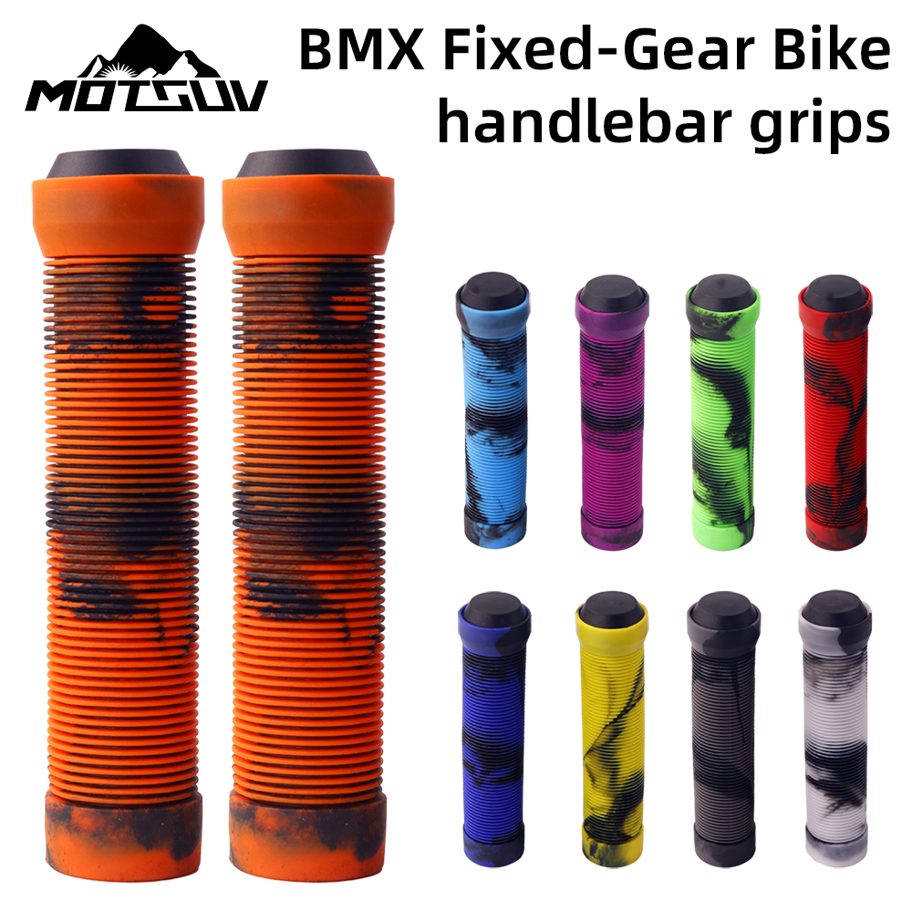 1Pair Bicycle Handlebar GripsSuitable For 22.2mm Scooters Soft Comfortable Anti-Skid BMX Mountain Bike Handlebars Accessories