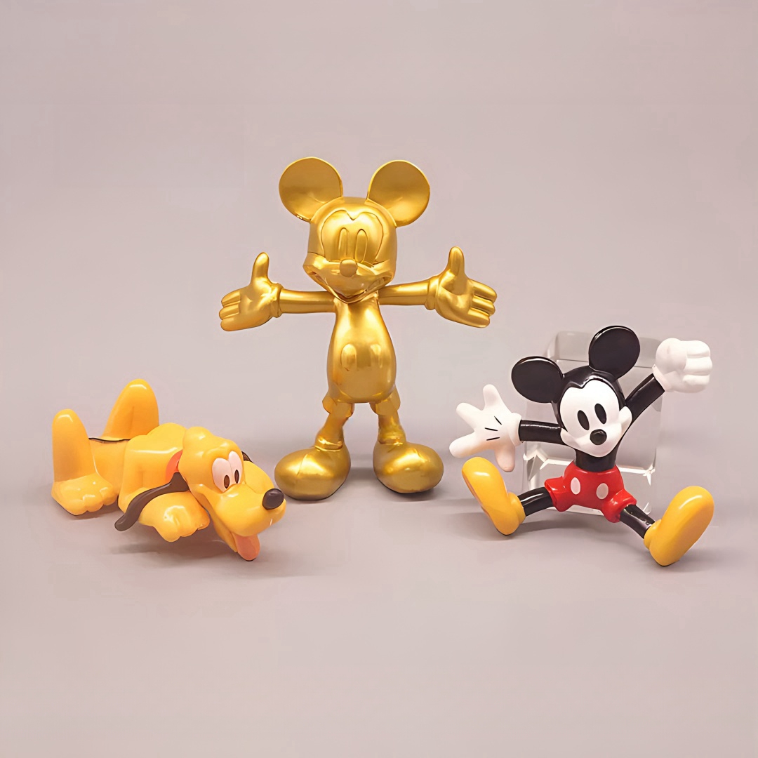 Disney Mickey Mouse 3-7cm Anime Doll Action Figures Accessories Figurines Mini Toys Model