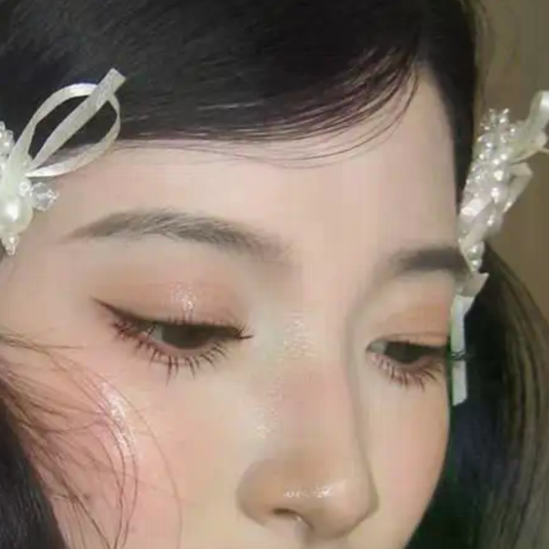 New French Ballet Style Imitation Pearl Bow Ribbon Women Hairpin Sweet Simple Elegant Bangs Side Clip Headwear